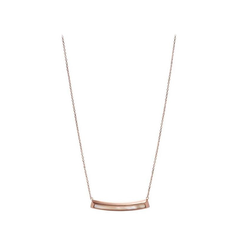 Colier Fossil Fashion JF01726791, Rose gold