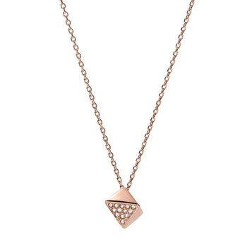 Colier Fossil Vintage Glitz JF02001791, Rose gold Colier Fossil Vintage Glitz JF02001791, Rose gold