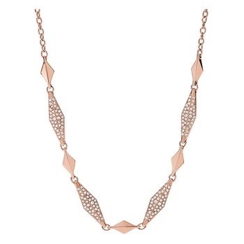 Colier Fossil Vintage Glitz JF02018791, Rose gold Colier Fossil Vintage Glitz JF02018791, Rose gold