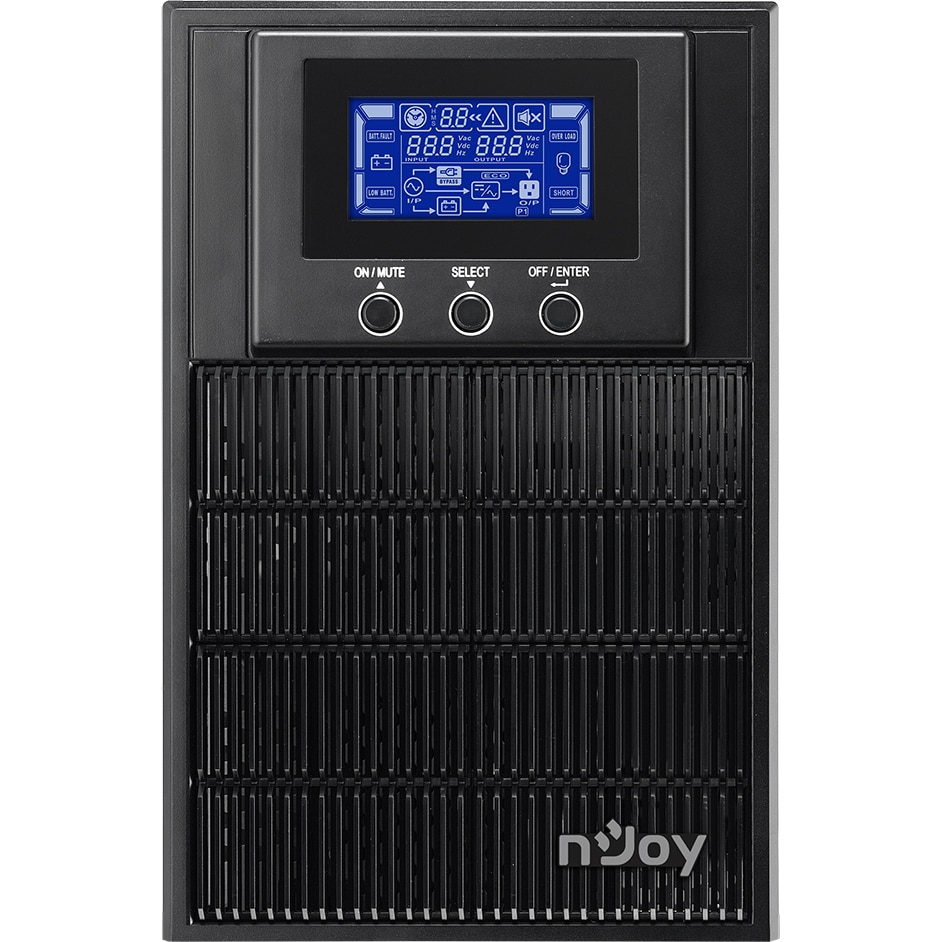 UPS nJoy Aten PRO 1000, 1000VA/800W, On-line, 3 Prize Schuko cu Protectie