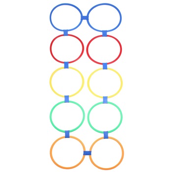 Set 10 cercuri antrenament Merco Set 10 cercuri antrenament Merco