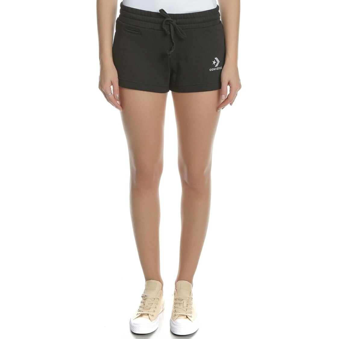 Pantaloni scurti Converse Star Chevron, Negru/Alb