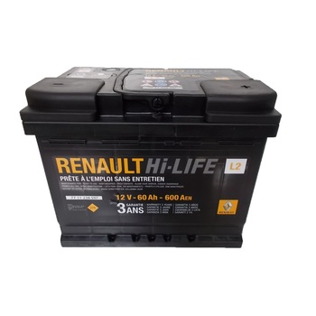 Baterie auto 60 Ah 600 A(EN) 12V Renault 7711238597 Baterie auto 60 Ah 600 A(EN) 12V Renault 7711238597