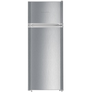 Frigider cu 2 usi Liebherr CTel 2531, 233 L, SmartFrost, Control mecanic, Iluminare interioara LED, Sertar legume, H 140.1 cm, Clasa A++, Argintiu Frigider cu 2 usi Liebherr CTel 2531, 233 L, SmartFrost, Control mecanic, Iluminare interioara LED, Sertar legume, H 140.1 cm, Clasa A++, Argintiu