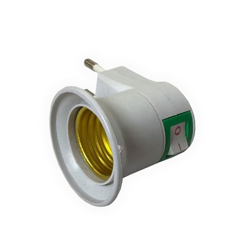 Dulie tip lampa de veghe E27, Stecher priza, Intrerupator, 6A Dulie tip lampa de veghe E27, Stecher priza, Intrerupator, 6A