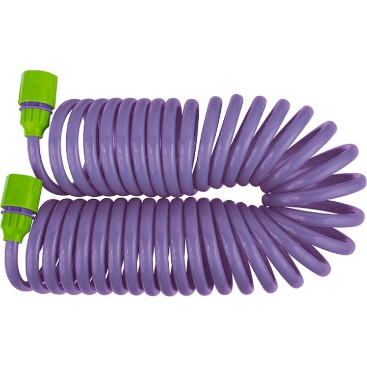 Nedvesítőkészlet spiráltömlő 7,5m, csatlakozó, csap adapter 1/2"-3/4", szórópisztoly 7 funkcióval, PALISAD
