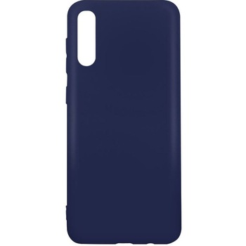 Husa de protectie Lemontti Silicon Silky pentru Samsung Galaxy A50, Albastru Inchis