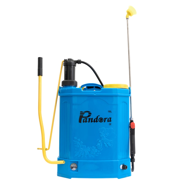 Pandora 5* 12L elektromos permetező, 5 bar, új modell, nyomásszabályozó, vermorel akkumulátorral