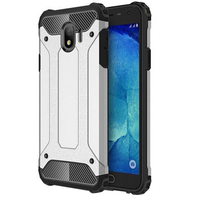 Carcasa Samsung Galaxy J4 2018 husa spate ARMOR High Drop Silver
