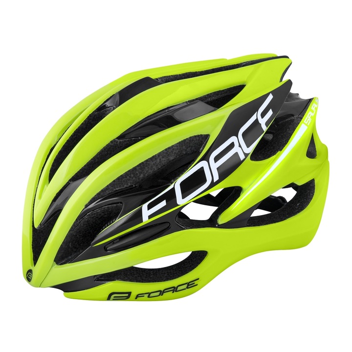 Каска Force Saurus Fluo Yellow/Black ML