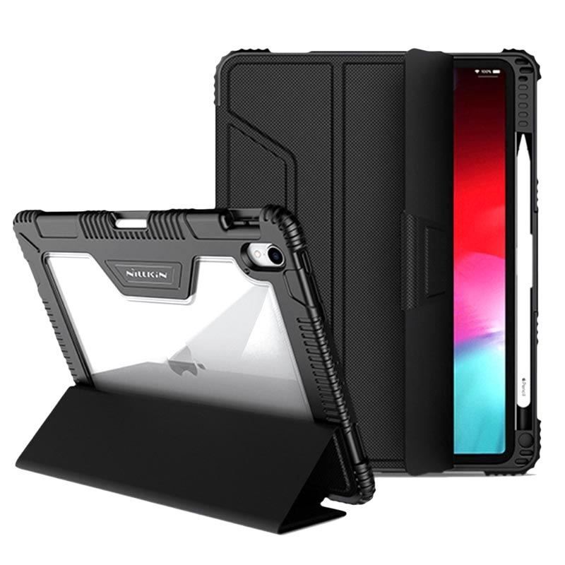 Husa Nillkin Armor Leather compatibila cu iPad Pro 11 inch (2018) Black
