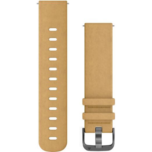 Curea ceas smartwatch Garmin, 20mm, Leather Tan
