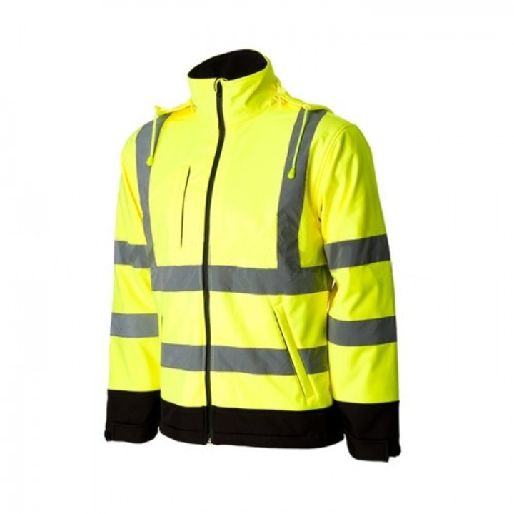 Jacheta softshell Roma, verde neon, M