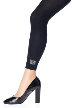 Colant/Dres fara talpa accesorizat cu strasuri, Negru Colant/Dres fara talpa accesorizat cu strasuri, Negru