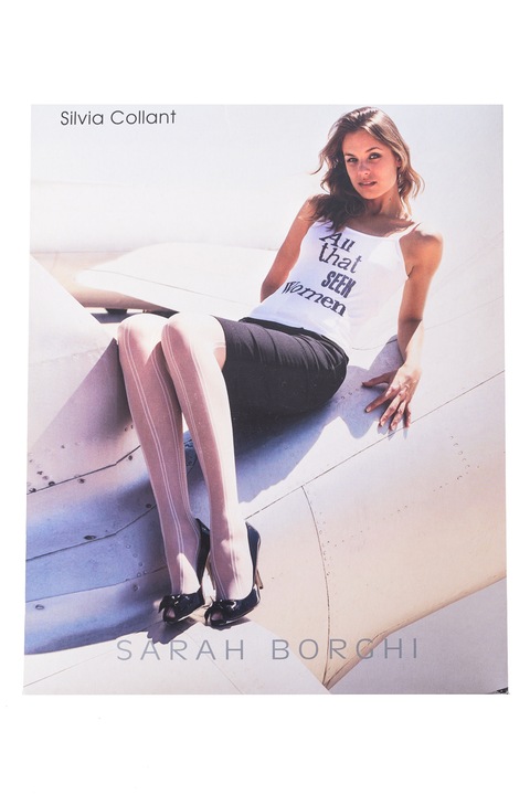 Dres subtire cu dungi verticale, Sarah Borghi, Silvia, Lila deschis