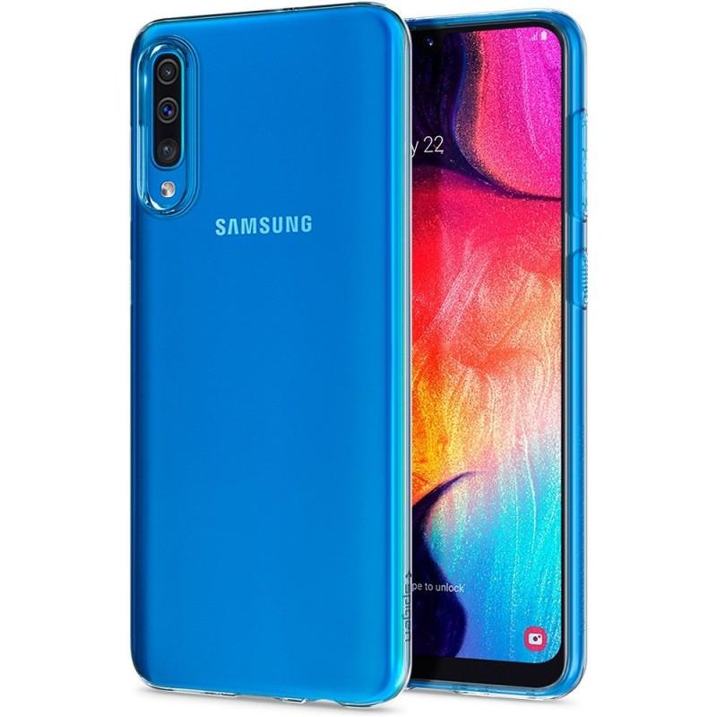 Carcasa Spigen Liquid Crystal pentru Samsung Galaxy A30 / A50, Crystal, Clear