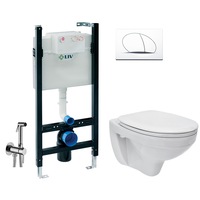 all in one incastrat - liv  cersanit delphi - cu dus igienic - gata de montaj - vas wc suspendat cersanit delphi  capac softclose  rezervor liv imagen 41_0_
0