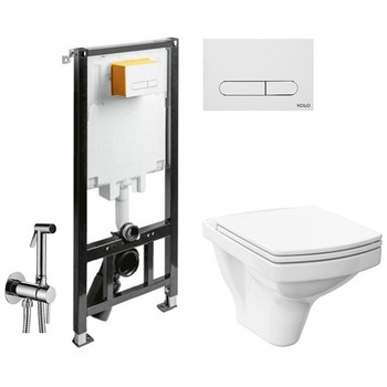 ALL IN ONE Incastrat - KOLO + Cersanit Easy CleanON - Cu dus Igienic - Gata de montaj - Vas wc Suspendat Cersanit Easy CleanON + Capac softclose + Rezervor Kolo SLIM ALL IN ONE Incastrat - KOLO + Cersanit Easy CleanON - Cu dus Igienic - Gata de montaj - Vas wc Suspendat Cersanit Easy CleanON + Capac softclose + Rezervor Kolo SLIM