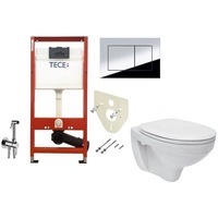 all in one incastrat - tece  cersanit delphi - cu dus igienic - gata de montaj - vas wc suspendat cersanit delphi  capac softclose  rezervor tece imagen 12_0_
0