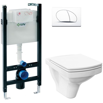 ALL IN ONE Incastrat - LIV + Cersanit Easy CleanON - Gata de montaj - Vas wc Suspendat Cersanit Easy CleanON + Capac softclose + Rezervor LIV ALL IN ONE Incastrat - LIV + Cersanit Easy CleanON - Gata de montaj - Vas wc Suspendat Cersanit Easy CleanON + Capac softclose + Rezervor LIV