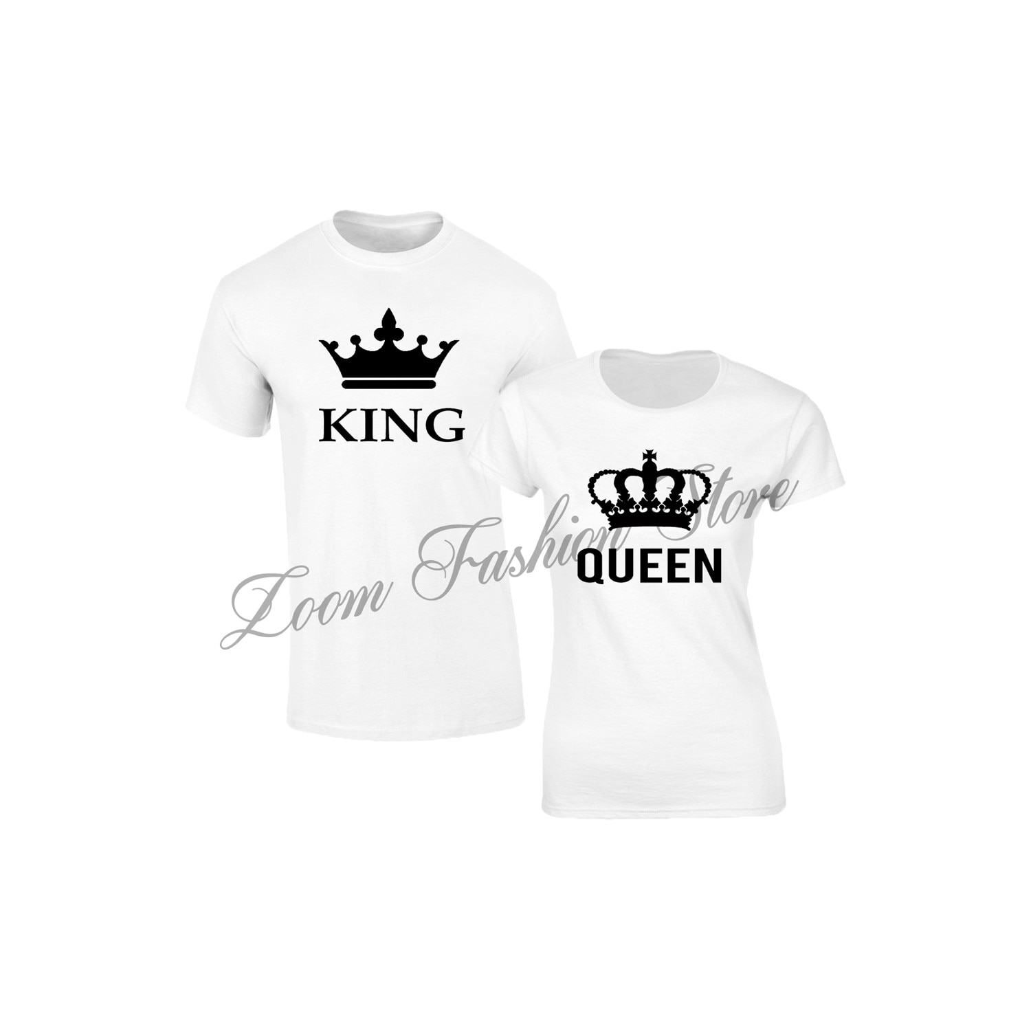 hire Genre Partially Set de tricouri albe cuplu KING/QUEEN BIG, marimea XL - eMAG.ro