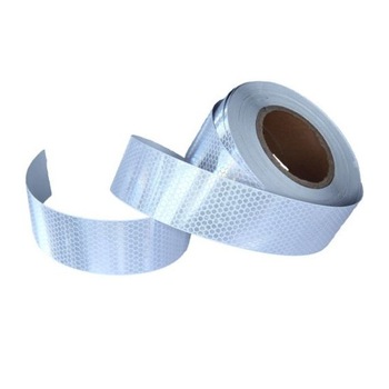 Banda reflectorizanta iMK, tip fagure, 5cm x 25m, Alba Banda reflectorizanta iMK, tip fagure, 5cm x 25m, Alba