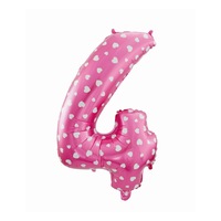 balon folie figurina cifra 4 deco roz cu inimioare albe 64cm imagen 38_0_
0