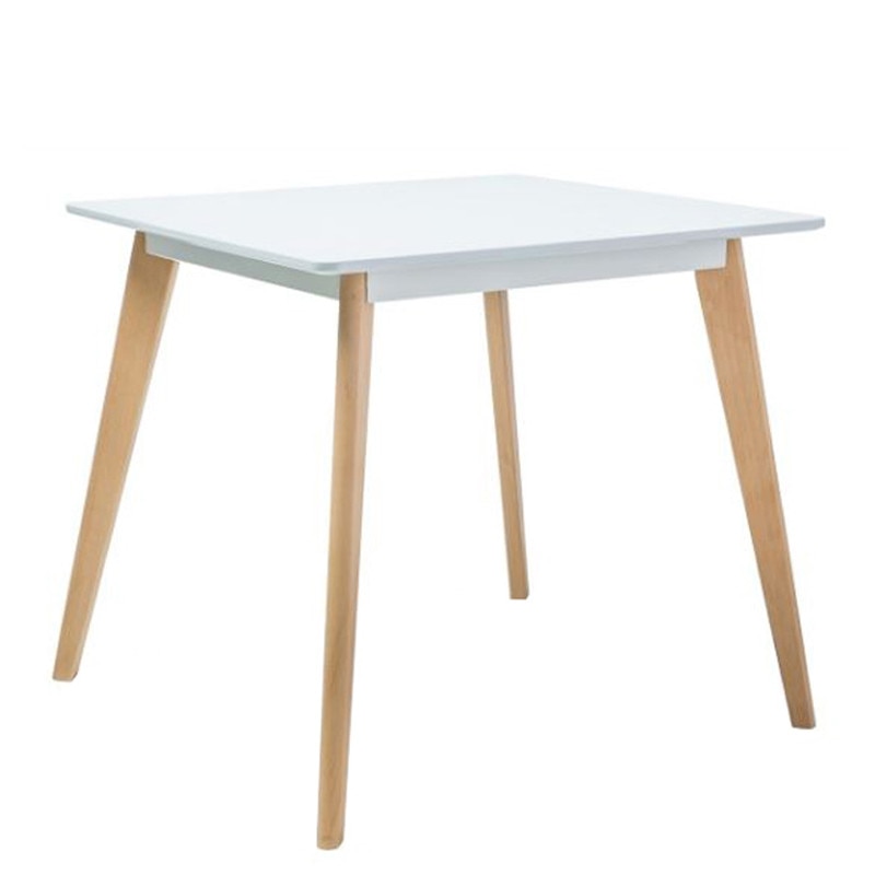 Masa Genarom Declan II Alb/Fag, 80 x 80 x 75 cm