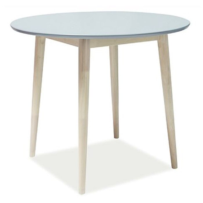 Masa Genarom Larson Gri / Stejar Bielony, 90 x 75 cm