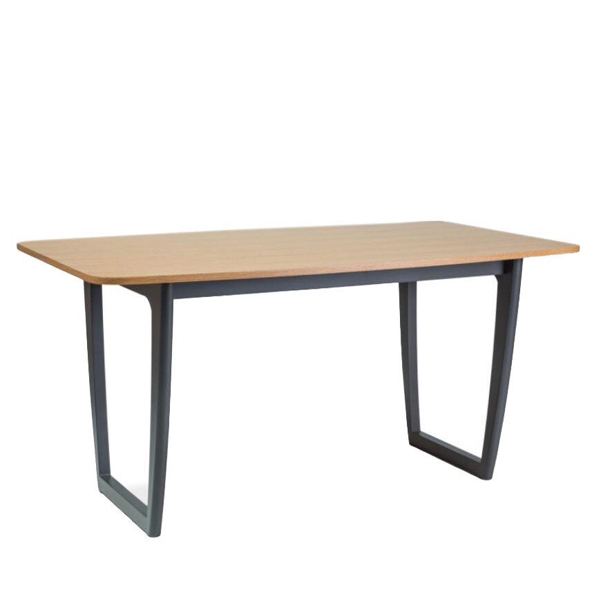 Masa Genarom Quadro Stejar/Grafit, 160 x 90 x 75 cm