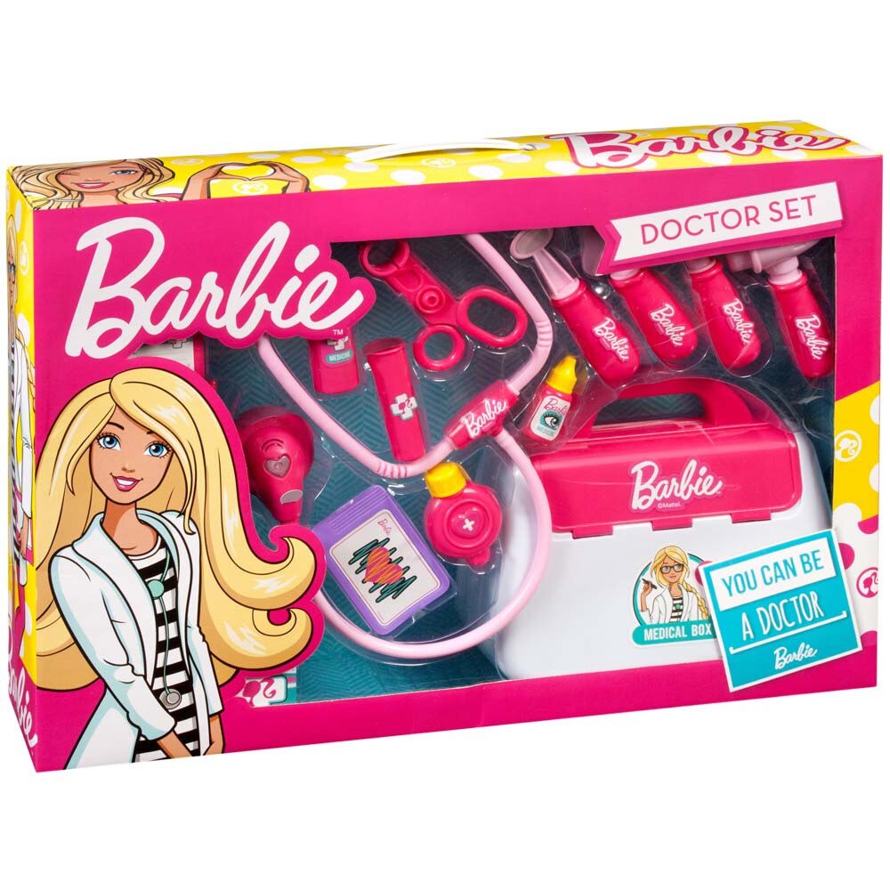 Set jucarii Barbie doctor - roz