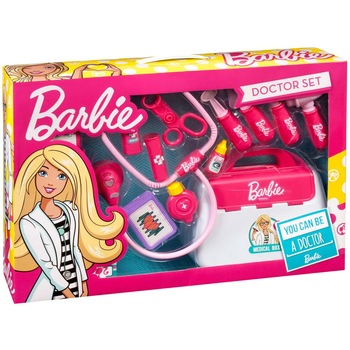 Set jucarii Barbie doctor - roz Set jucarii Barbie doctor - roz