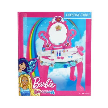 Set jucarii Barbie masuta de toaleta Set jucarii Barbie masuta de toaleta