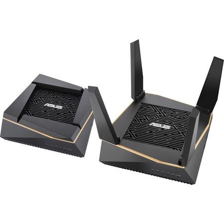 ASUS AiMesh AX6100 WiFi rendszer (RT-AX92U 2-Pack), Tri-Band WiFi 6 (802.11ax), Whole Home Mesh nagy, többszintes házakhoz, SSID beállítás