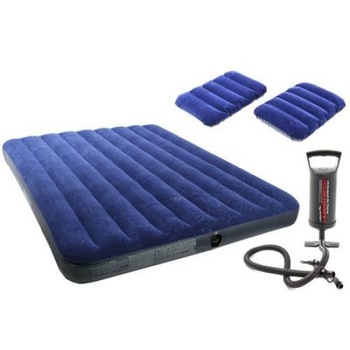 Saltea gonflabila blue pentru camping Intex, 2 persoane, 203 x 152 x 22 cm Saltea gonflabila blue pentru camping Intex, 2 persoane, 203 x 152 x 22 cm