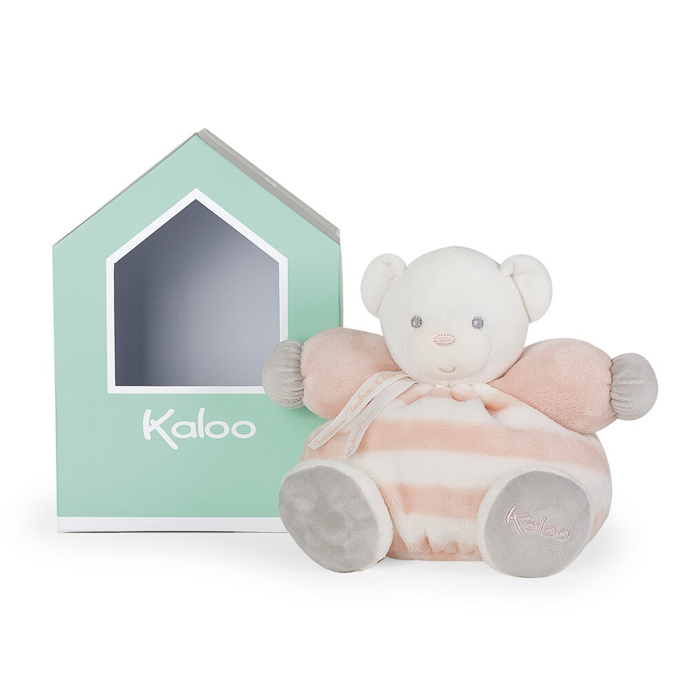 Jucarie de plus, Kaloo, ursulet, 25 cm, peach cu crem