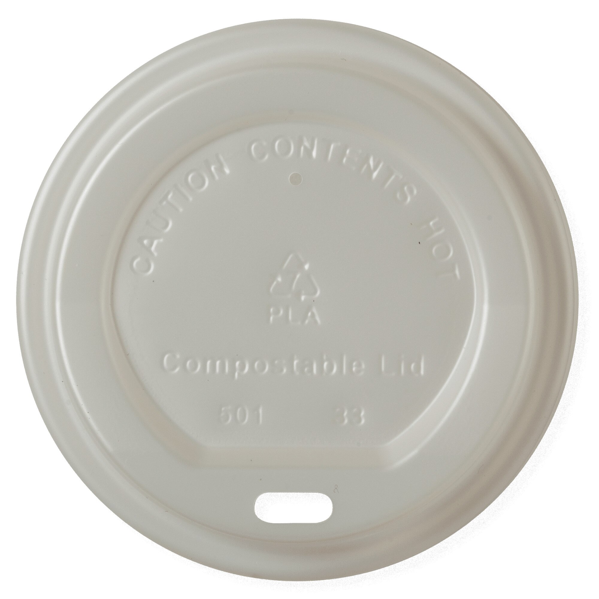 Capace Bio Bauturi Calde 80mm, 100% Biodegradabile si Compostabile, 100 buc/set, din CPLA