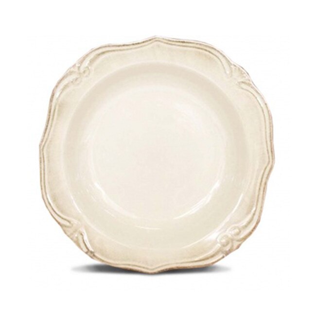 Farfurie adanca de portelan, alba, diametru 22 cm