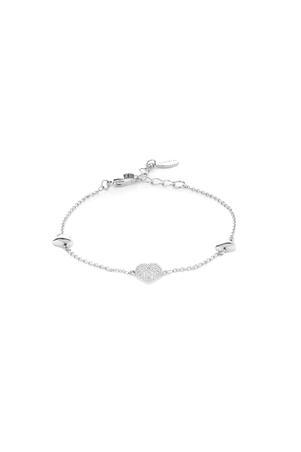 U.S. Polo Assn., Bratara cu cristale zirconia, Argintiu