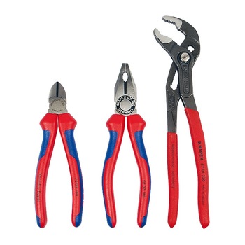 Set de 3 bucati (patent, cleste sfic, cleste papagal), Knipex Set de 3 bucati (patent, cleste sfic, cleste papagal), Knipex
