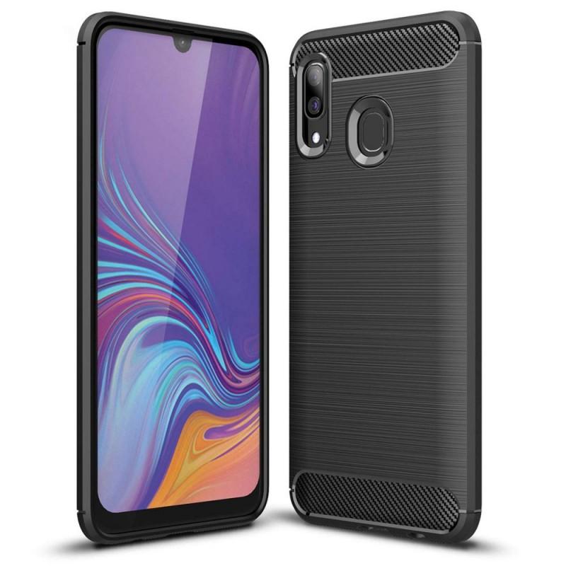 Carcasa TECH-PROTECT TPUCARBON Samsung Galaxy A40 (2019) Black