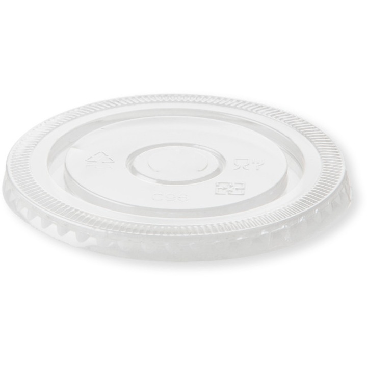 Capace Bio transparente Plate bauturi reci 90mm, 100% Biodegradabile si transparente, 50buc/set