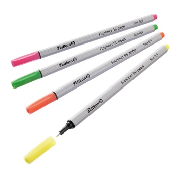 Fineliner 96 Pelikan, 4 buc/set Multicolor Fineliner 96 Pelikan, 4 buc/set Multicolor