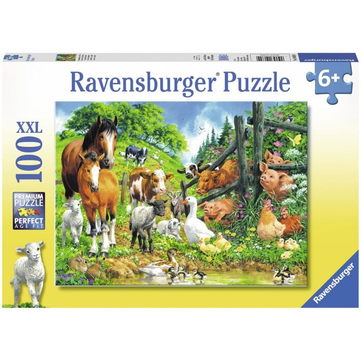 Ravensburger 6106899 Állati buli 100 darabos XXL puzzle
