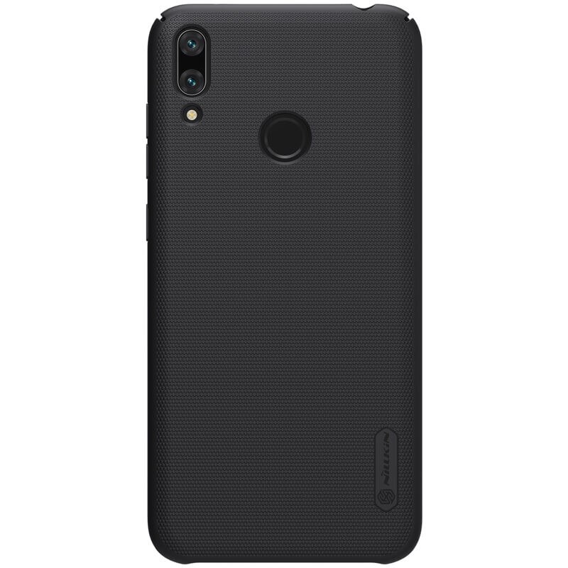 Husa de protectie spate din plastic texturat pentru Huawei Y7 Prime 2019, negru- Nillkin Frosted Shield