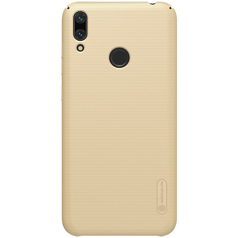 Husa de protectie spate din plastic texturat pentru Huawei Y7 Prime 2019, auriu- Nillkin Frosted Shield
