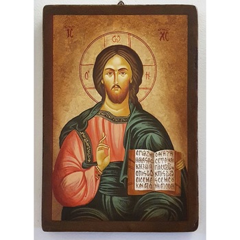 Icoana pictata pe lemn Iisus Hristos 145, Artizanat Opait, 32x22cm Icoana pictata pe lemn Iisus Hristos 145, Artizanat Opait, 32x22cm