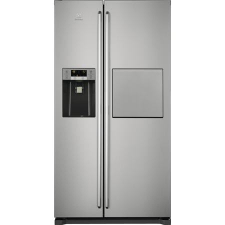 Side by side Electrolux EAL6142BOX, 527 l, Clasa A+, No frost, Iluminare LED, H 178 cm, Inox antiamprenta