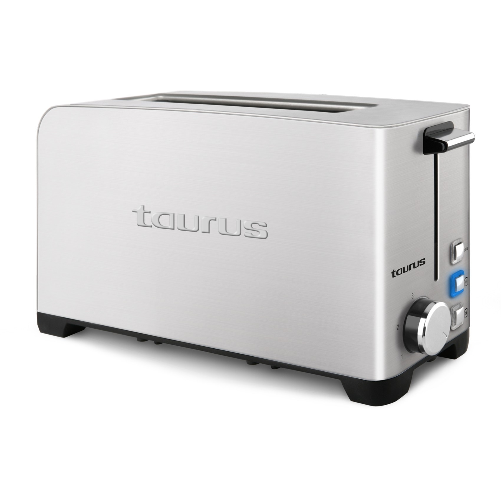 Prajitor de paine Taurus MyToast Legend. 1050W, 1 - 2 felii, 3 functii, termostat, 6 trepte, butoane iluminate. Inox