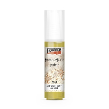 Vopsea satinare de sticla (efect gheata) Pentart - aur, 20 ml Vopsea satinare de sticla (efect gheata) Pentart - aur, 20 ml